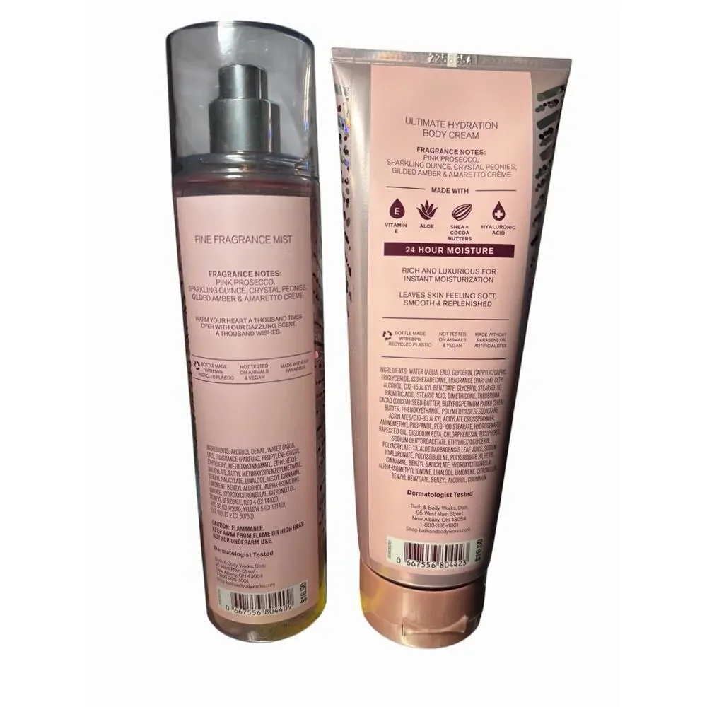 Bath & Body Works A Thousand Wishes Fine Fragrance Mist And Body Cream Duo Set
